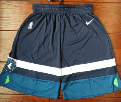 NBA 2018 Minnesota Timberwolves shorts bleu